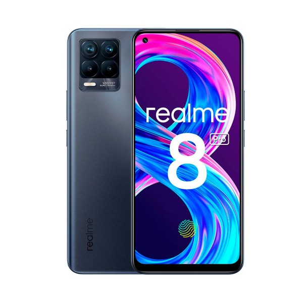 Realme 8 pro 4g negro dual sim 6.4'' super amoled fhd+ octacore 128gb 8gb ram quadcam 108mp selfies 16mp