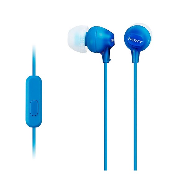 Sony mdr-ex15ap azul auriculares in-ear cómodos y ligeros 8hz a 22 khz diafragma 9mm