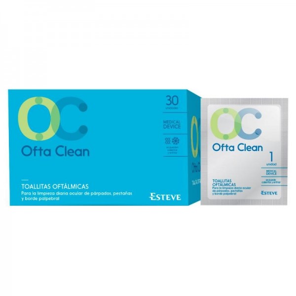 Oftaclean Toallitas Oftálmicas 30 Unidades
