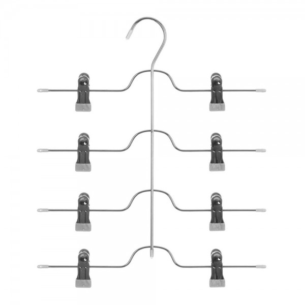 Percha pinza múltiple para pantalones 32,5 x 37,6 cm (pack 2 unidades)