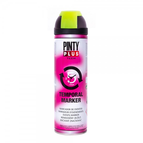 Pintura temporal en spray tech marcador eventos 650 cc amarillo t146 (pack 2 unidades) Pintura temporal en spray tech marcador eventos 650 cc amarillo t146 (pack 2 unidades)
