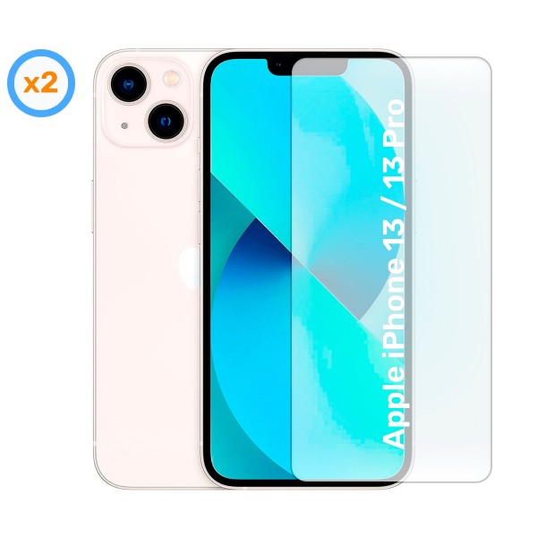 Akashi cristal protector (x2) para apple iphone 13 mini