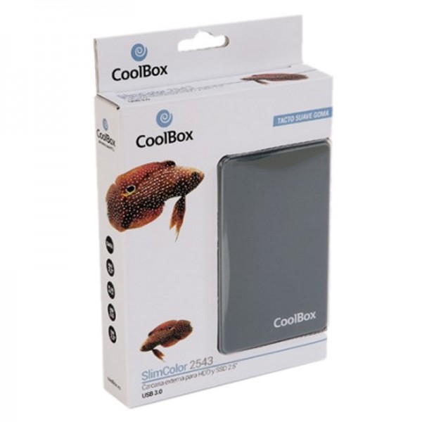 Coolbox caja hdd 2.5" scg2543 gris usb3.0 gris